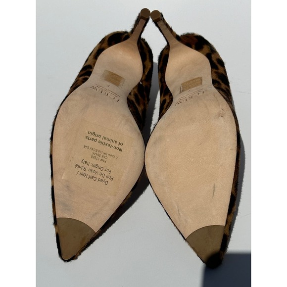 J. Crew Collection Ponyhair Hazelnut Leopard Elsie Heels Pumps Size 7 $395 Italy - Picture 11 of 16